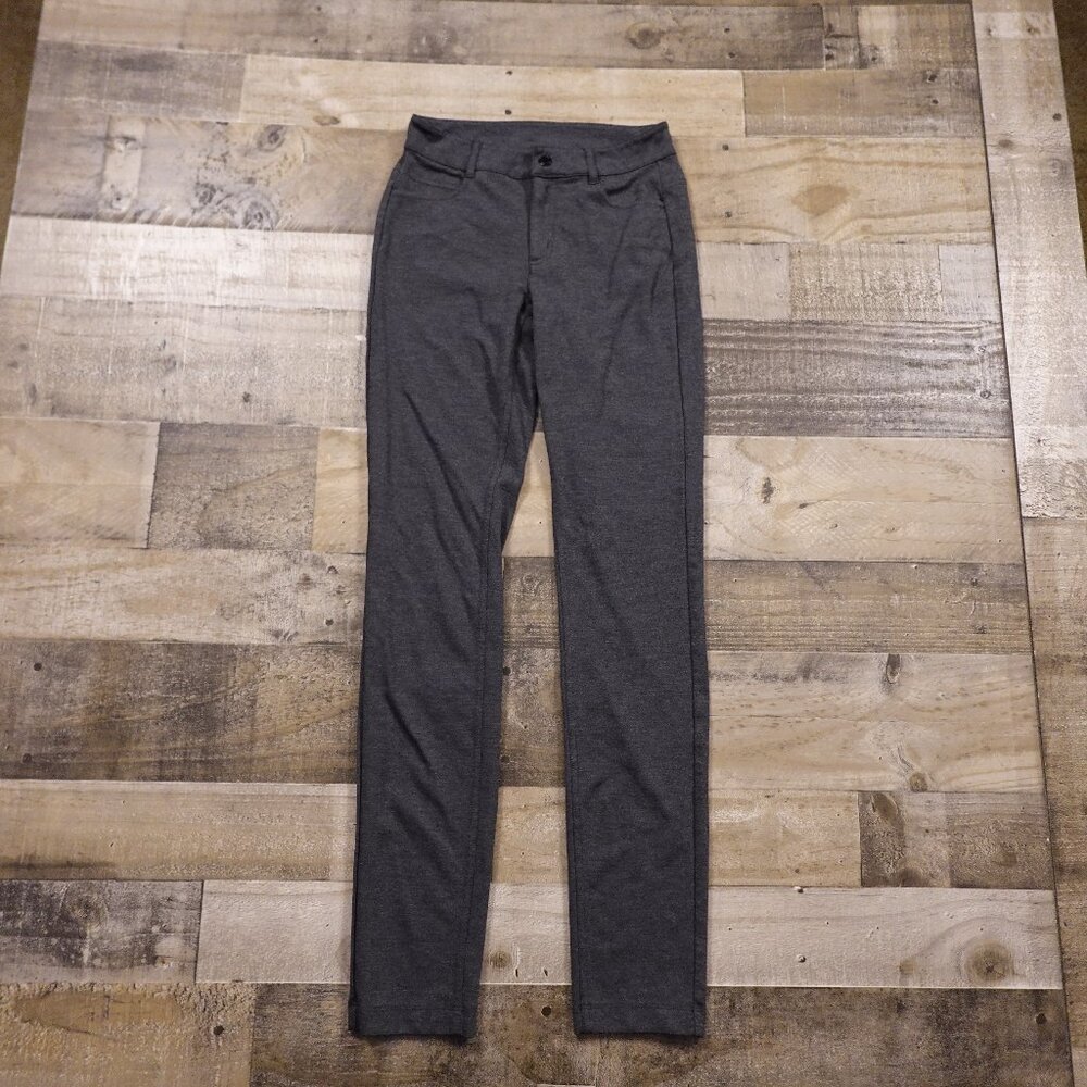 Athleta Ponte Skinny Pants Gray Size 0 | Stretch Workwear Travel Pant